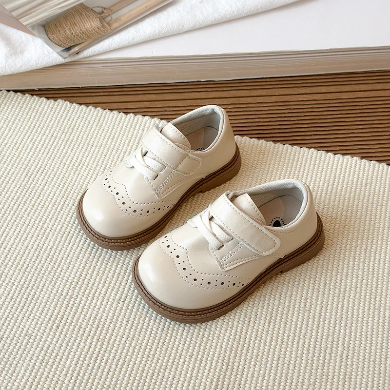Zapatos de cuero antideslizantes para niños casuales primavera otoño - imagen 4