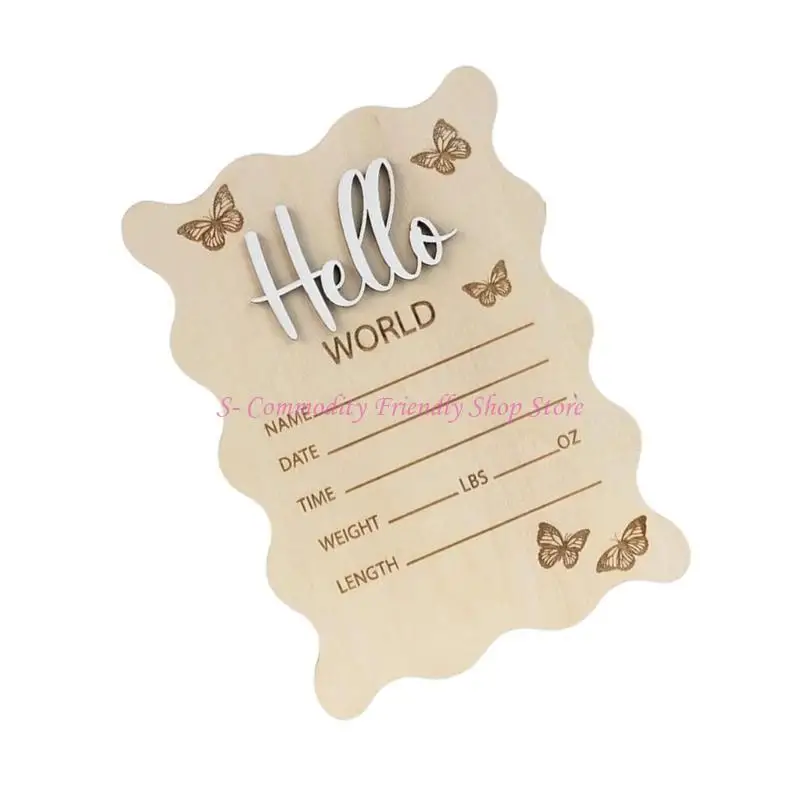 85AE Easy ensamblaje madera para bebés Registros fotografía para diseño Junta Anuncios del Hospital del año - imagen 4