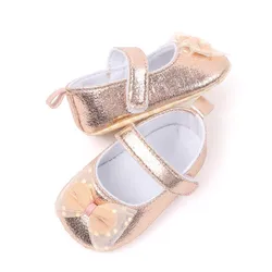 Zapatos de princesa con lazo para niña – Suela suave primeros pasos