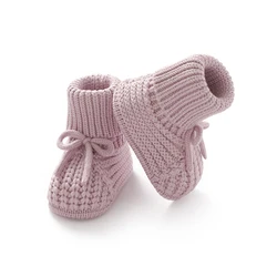 Primeros caminantes antideslizantes de punto para bebés – Cálidos y acogedores