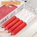 4Pcs Red Pen