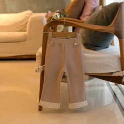 Mallas de lana acolchadas para niña – Pantalones ajustados de otoño