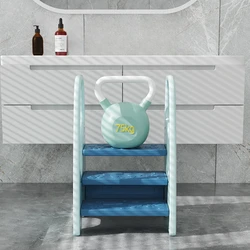 Taburete de baño antideslizante multiuso con rieles de seguridad