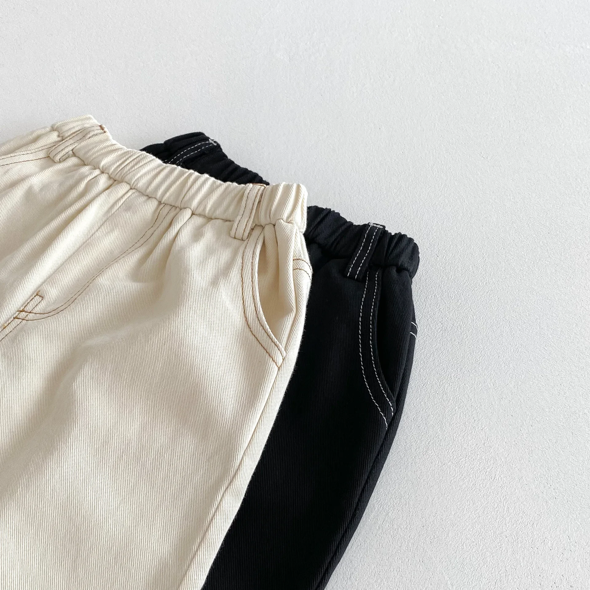 Pantalones para niños de 1 a 6 años, nueva ropa de otoño para niños, pantalones vaqueros informales de estilo recto para niños, pantalones de moda para chicas - imagen 5