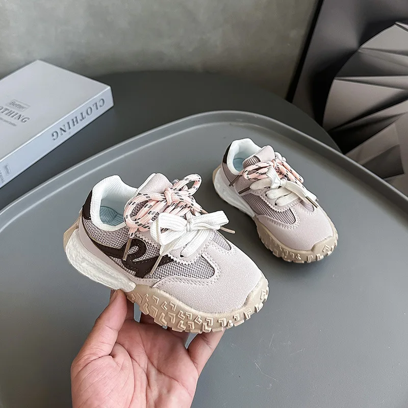Zapatos deportivos para niños, novedad de Otoño de 20225, zapatos informales transpirables para correr para niños, zapatos planos antideslizantes para niñas, zapatos deportivos para exteriores para bebés - imagen 3