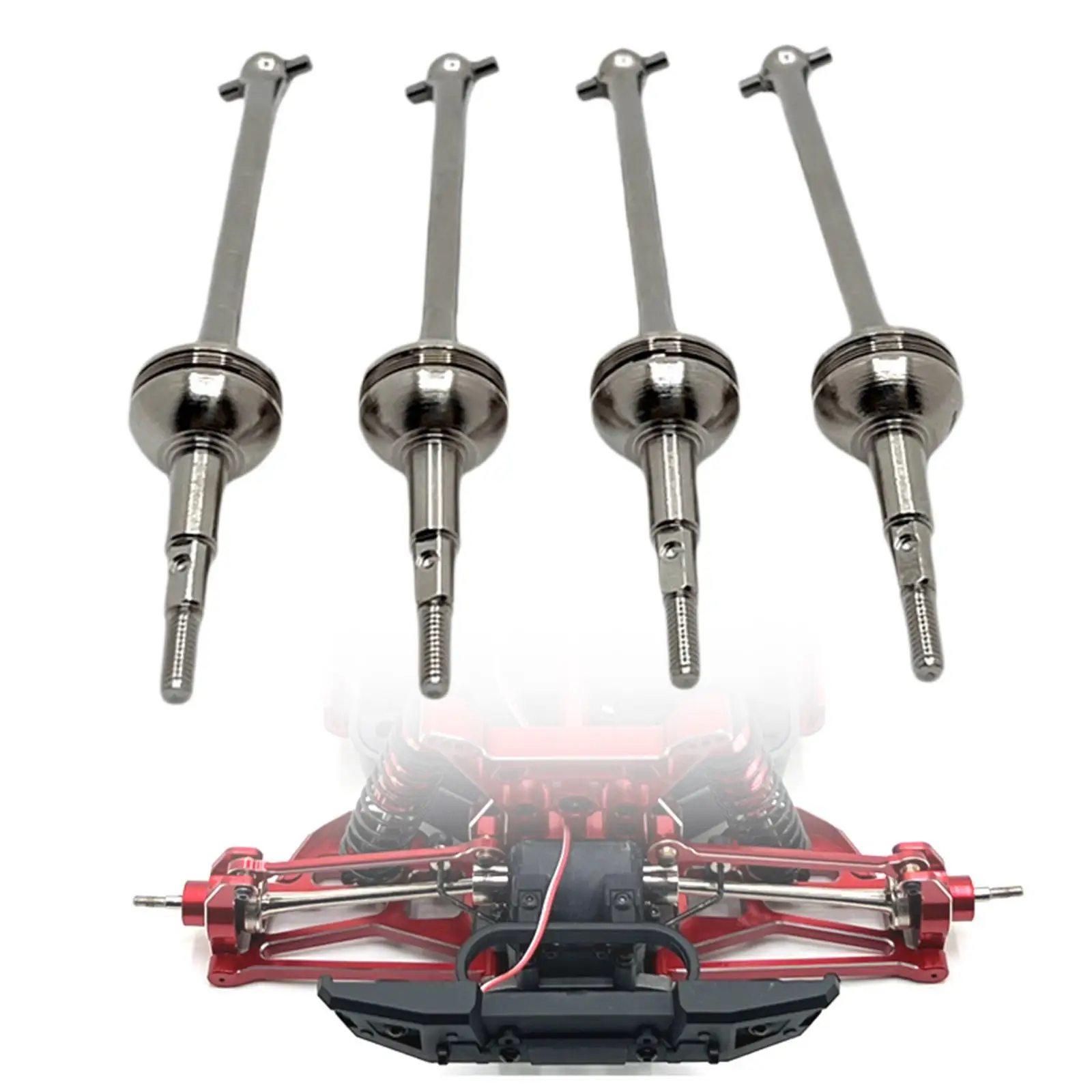 4Pcs CVD Driveshaft Replacement for 10208 V1 1:10 RC Car Replace Parts Sturdy 4Pcs CVD Driveshaft Replacement for 10208 V1 1:10 RC Car Replace Parts Sturdy