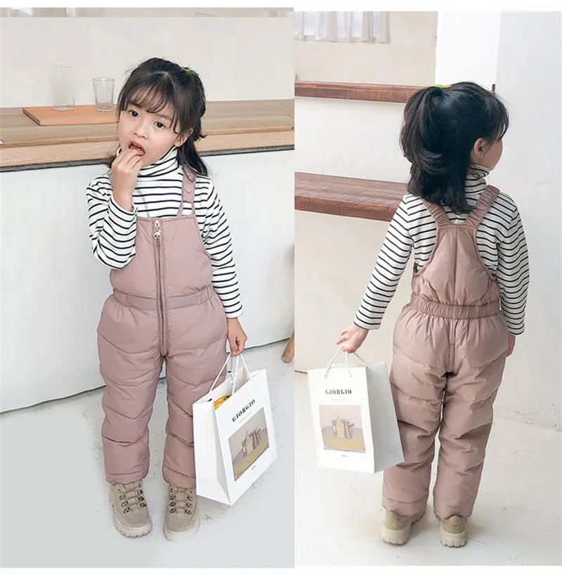 Mono pantalón de invierno tipo mochila – Algodón grueso para niños - imagen 4