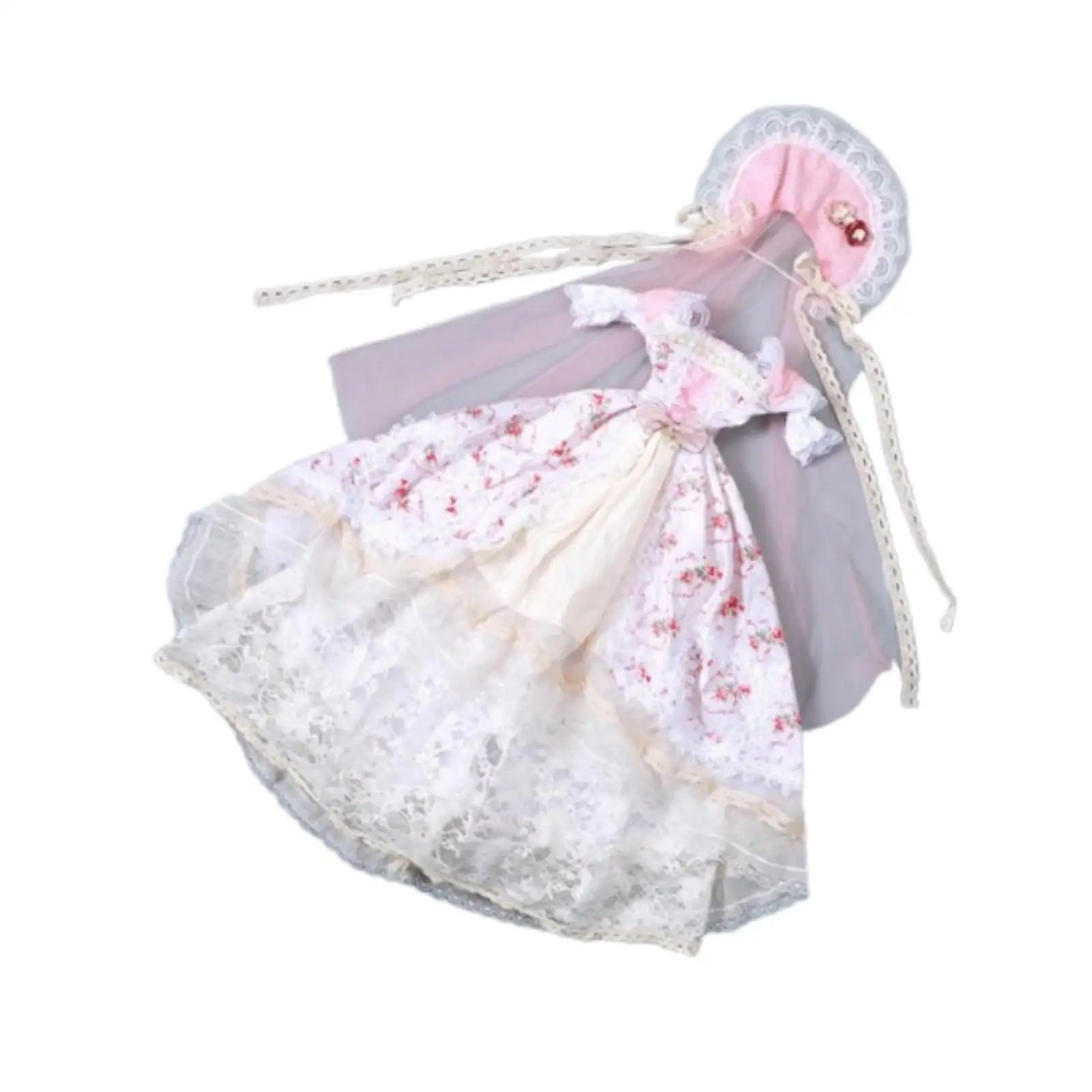Disfraz de vestido de princesa para muñeca 1/3, disfraz educativo DIY para niños de 23,62 pulgadas - imagen 4