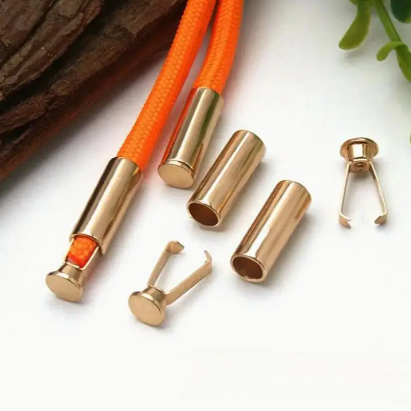 Hebillas de Metal para ropa, cerraduras de cordón, Clips de cola de sombrero, botones, hebillas de cola de cordón de suéter, accesorios de costura DIY para el hogar