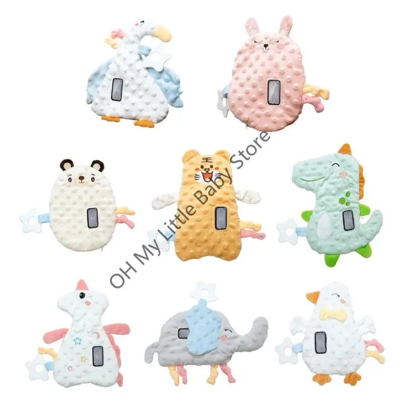 M76C recién nacidos reconfortantes muñeca juguete con tecnología vibración inteligente cobertura extraíble para bebé