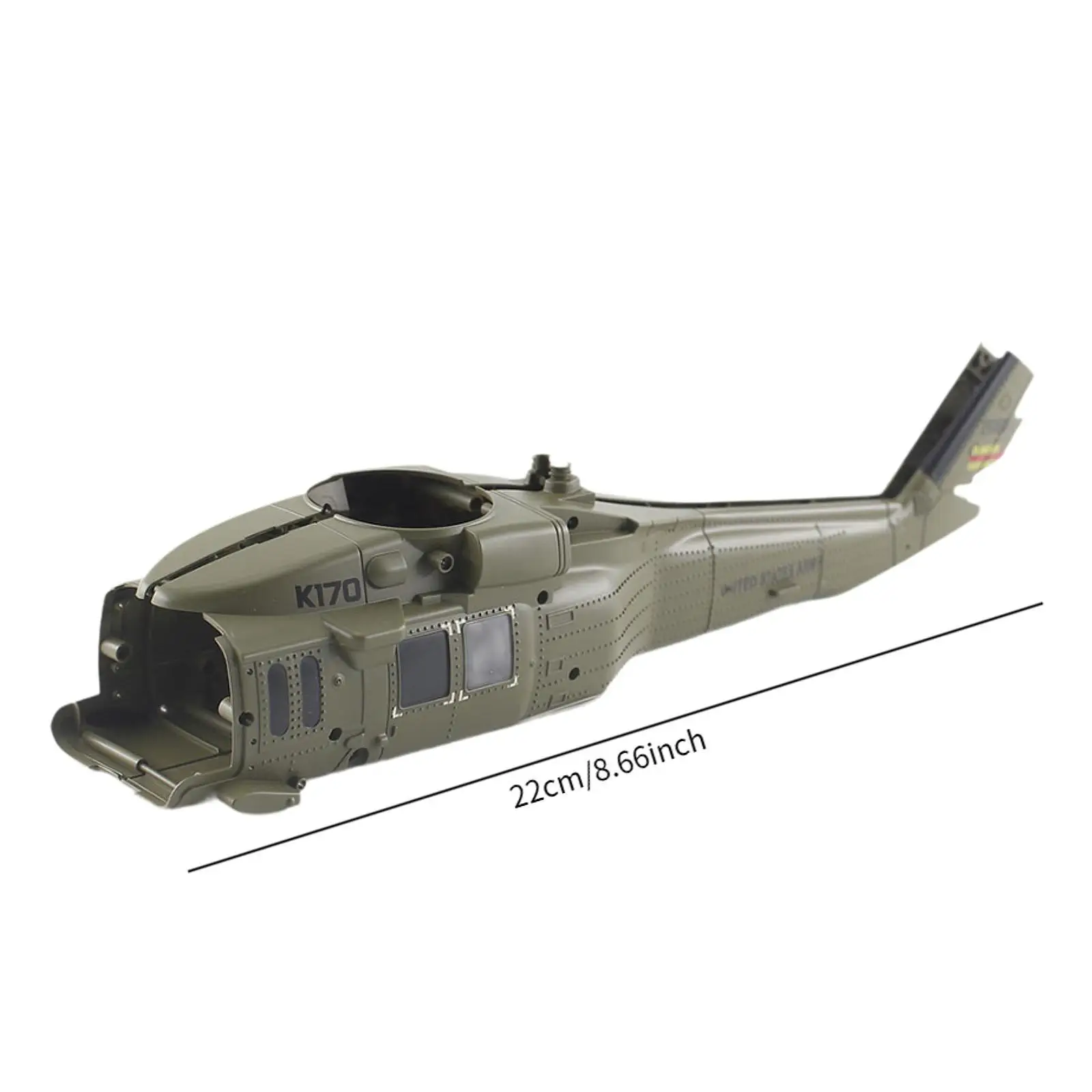 2x RC Helicopter Left and Right Shells Compact Professional Upgrade Accessories for Wltoys K170 Remote Control RC Helicopter