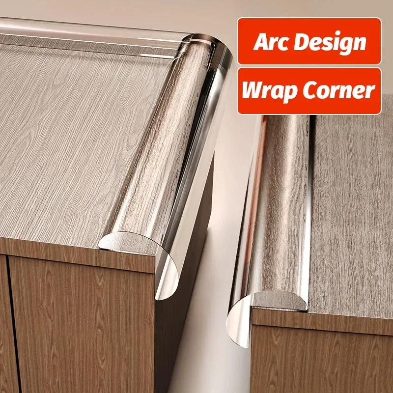 Tira de protección anticolisión para niños, borde de mesa, protección de ángulo anticolisión, autoadhesivo transparente, anticolisión - imagen 3