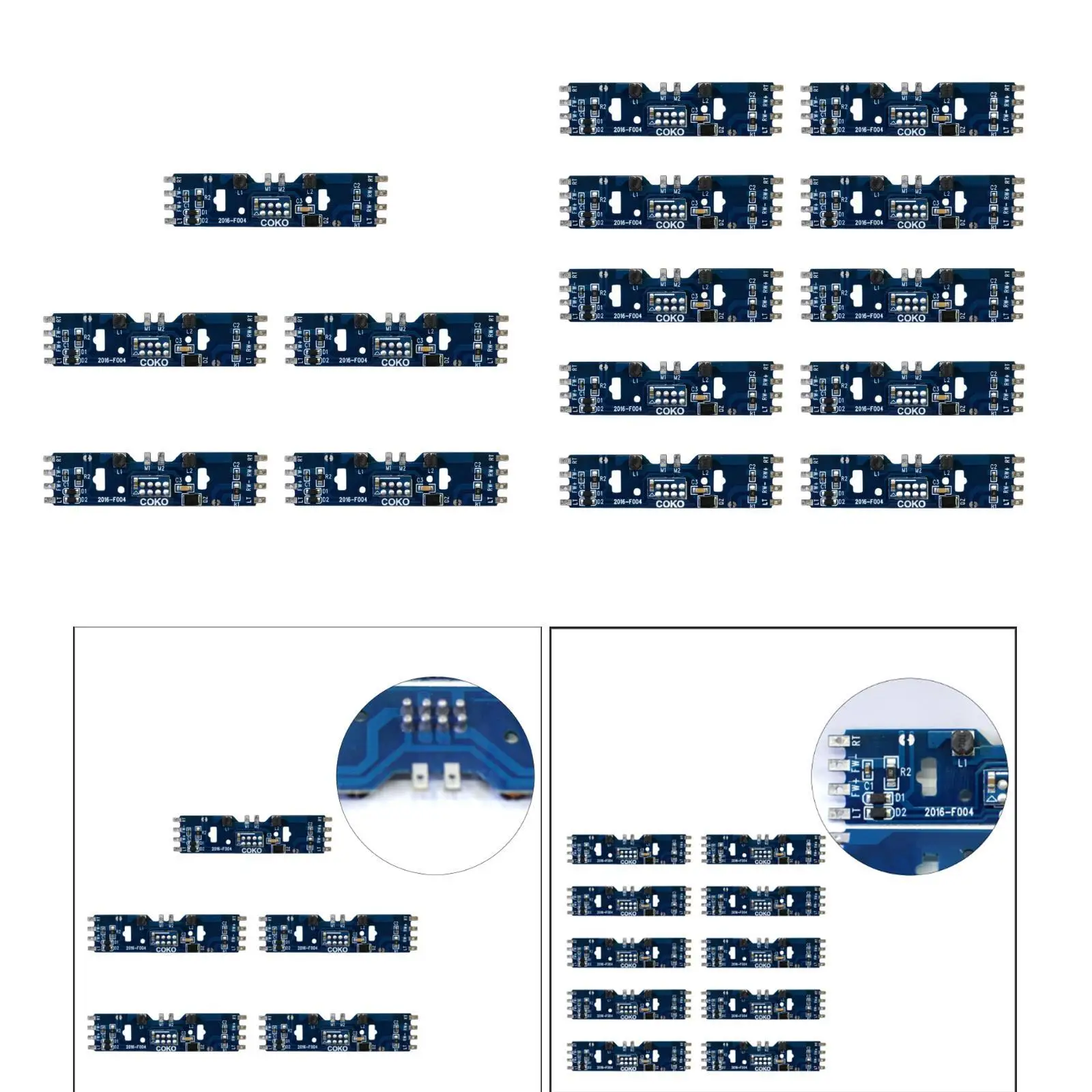 Railways Trains Circuit Boards Universal Electric Train Parts Upgraded PCB Board for 1/87 HO Scale Model Railways Toys Hobbies