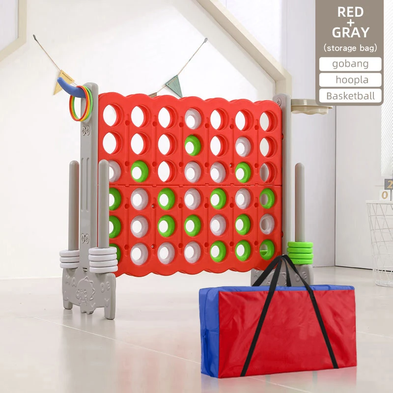 red grey with bag