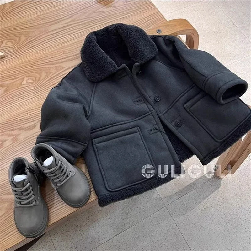Chaqueta de lana gruesa para niños – Cálida otoño e invierno - imagen 4