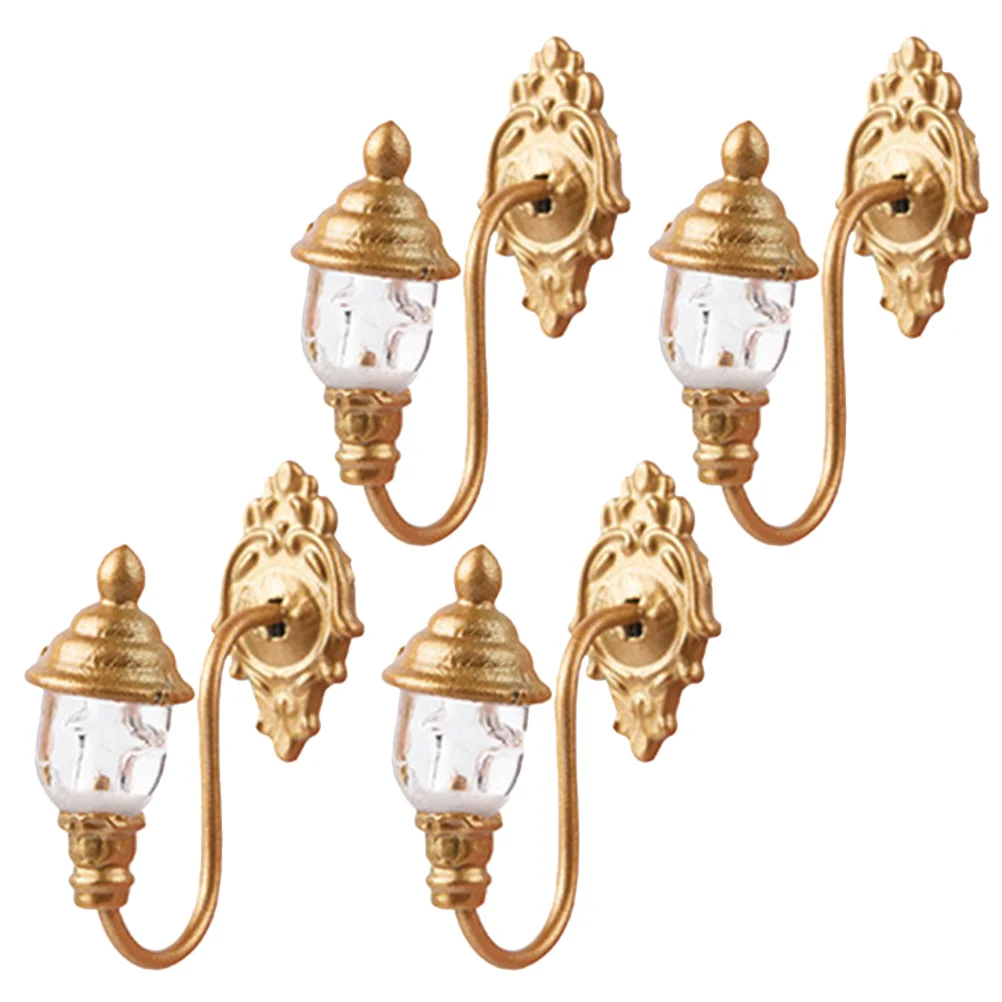 4 Uds. Material de luz Solar de pared Mini lámpara Artificial exterior Patio mesa de arena materiales de construcción - imagen 3