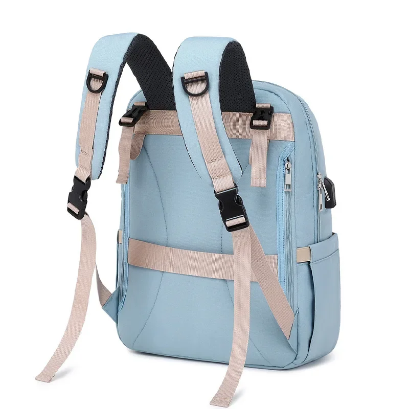 Bolsa de pañales de estilo japonés EG123, mochila de maternidad de gran capacidad repelente al agua, bolsa de viaje informal de tela Oxford para mujer - imagen 4