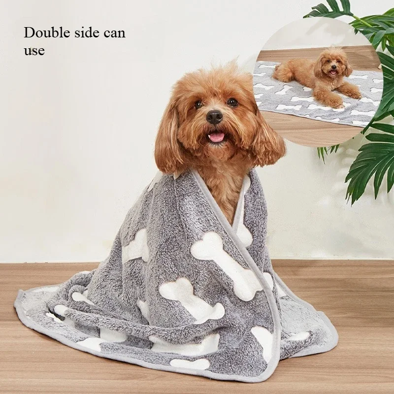 Cama para cachorros, sofá para perros, colchón de franela, estera para dormir para mascotas, cama para perros, cojín para gatos, manta para perros pequeños y medianos, huella para mascotas, estrella - imagen 3