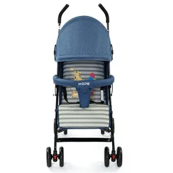Cochecito de bebé ligero y plegable con amortiguación para paseos
