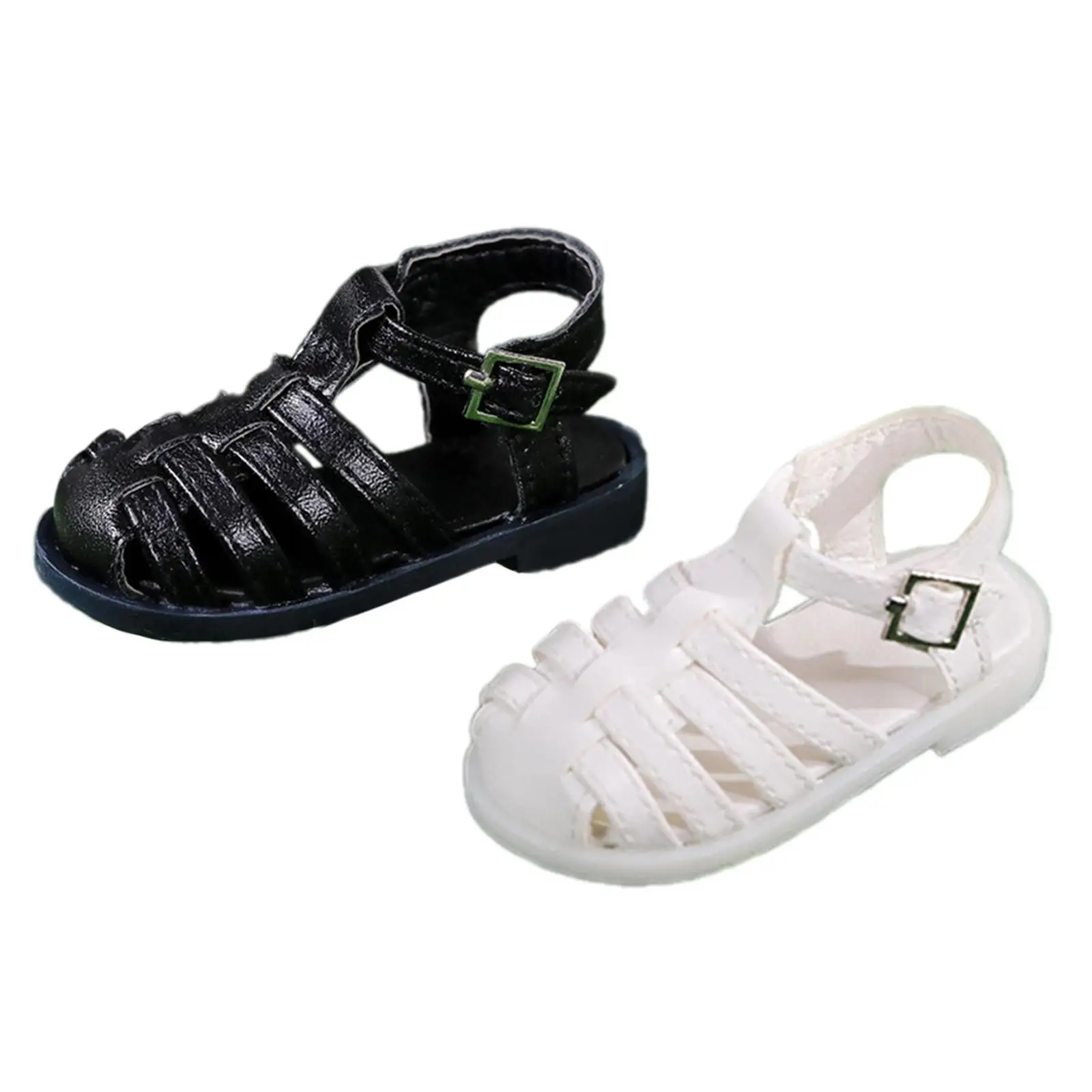 BJD Doll Beach Sandals Flat Shoes Comfortable Pretend Play Photo Prop, Summer Shoes BJD Doll Sandals for 1:4 Doll