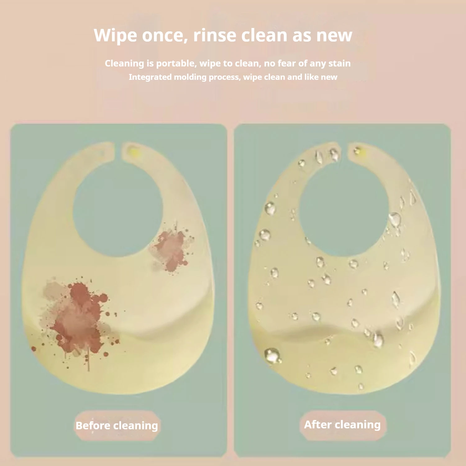 Funda para comida de bebé de silicona, babero ultrafino para bebés, funda protectora para alimentos contra el polvo y el agua, spitguard para niños - imagen 3