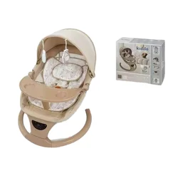 Mecedora oscilante eléctrica para bebés de 0 a 12 meses, diseño multifuncional cómodo, se puede utilizar para sentarse o acostarse