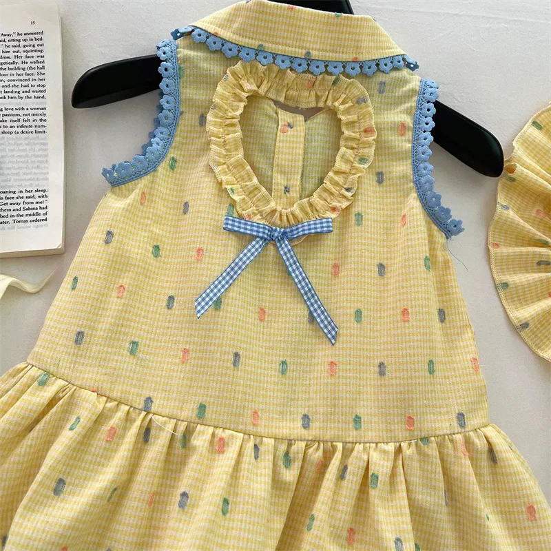 Vestido niña verano de encaje con lazo – Diseño encantador - imagen 4