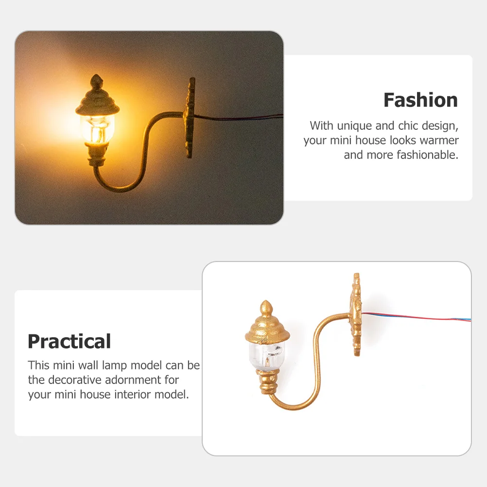 4 Uds. Material de luz Solar de pared Mini lámpara Artificial exterior Patio mesa de arena materiales de construcción - imagen 5