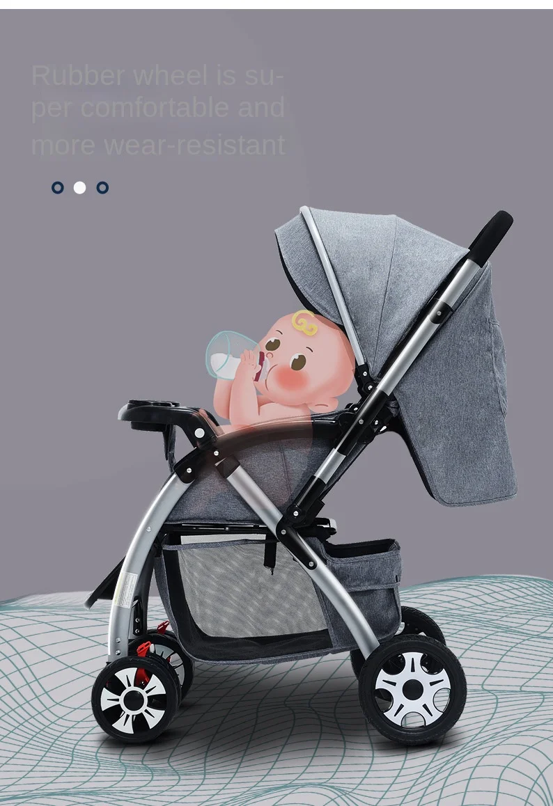 Un cochecito de bebé con un