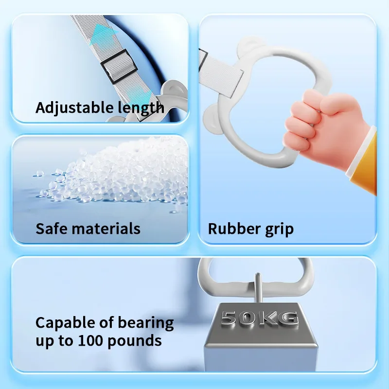 Parque infantil versátil para bebés con asas de entrenamiento antideslizantes: valla de seguridad ajustable para aprender a niños pequeños y desarrollar la movilidad - imagen 4