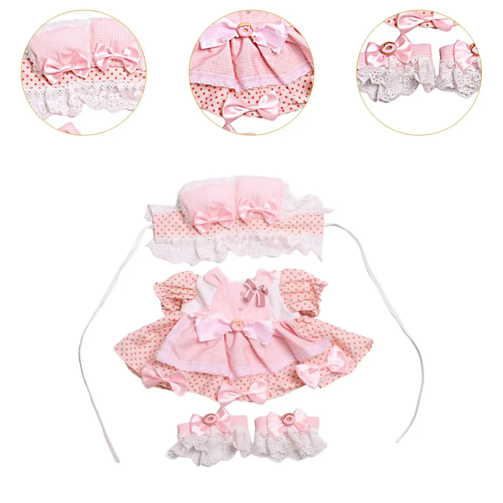 38cm Doll Clothes Doll Accessories Stylish DIY Supplies Costumes Little Girls Gift Skirt Kids Toy Party Favor Lovely Outifits