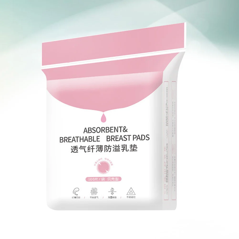 100 Uds almohadilla antigalactorrea cojín de lactancia transpirable desechable regalo Ideal para nuevas mamás y madres lactantes blanco - imagen 4