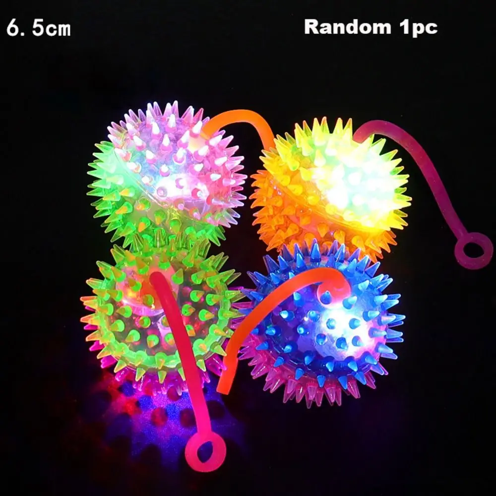 Bola antiestrés luminosa LED exprimible con masaje suave intermitente - imagen 3