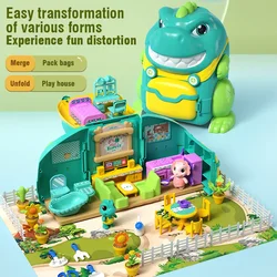 Casa de muñecas juego de simulación niña princesa casa escena muebles miniatura 3 años 6 niños niña cumpleaños niños Villa Castillo