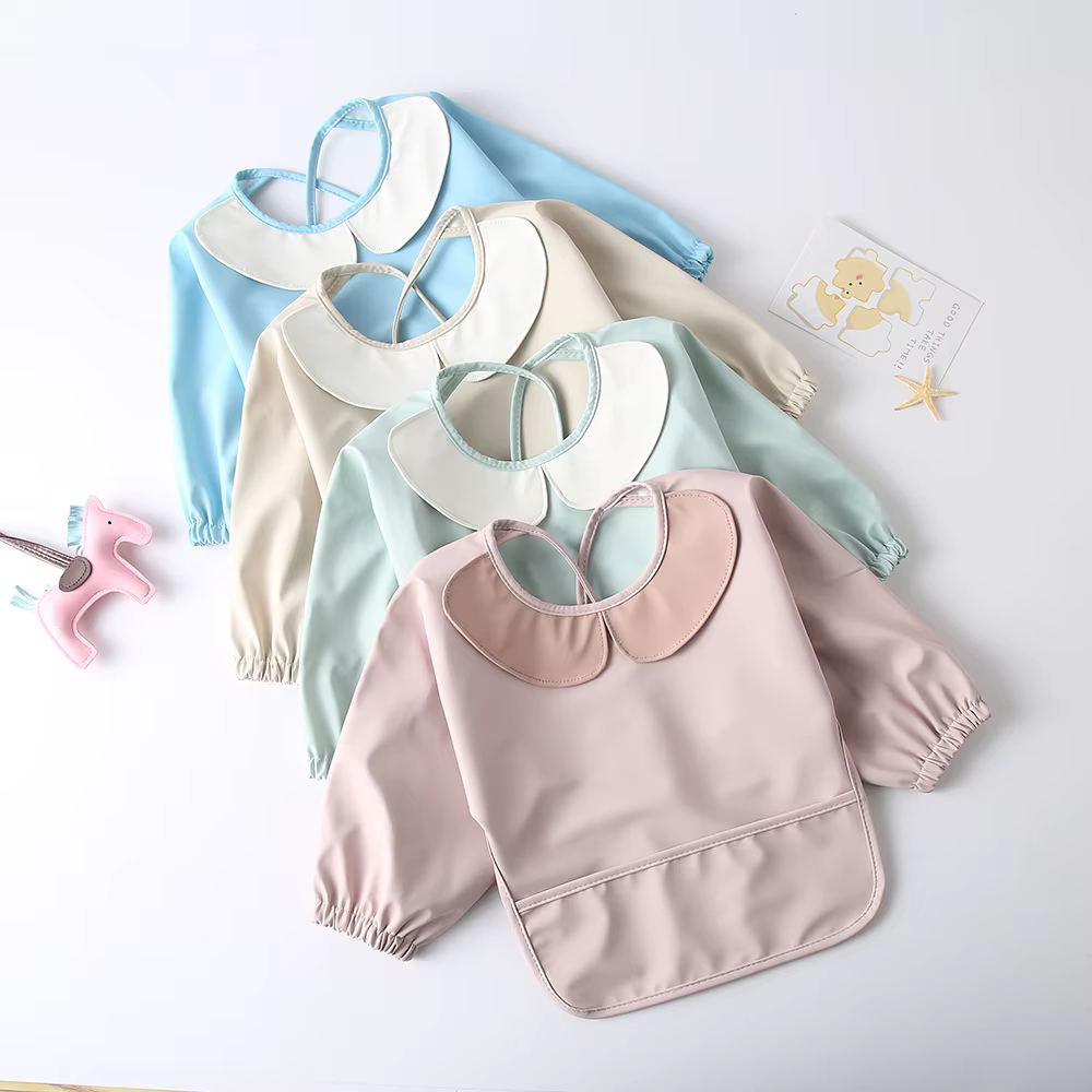 Babero impermeable antihumedad para bebé con piel sintética suave - imagen 4