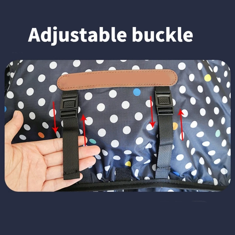 Universal cochecito de bebé cubierta de lluvia accesorios grueso impermeable a prueba de viento Oxford cochecito cubierta protectora contra la lluvia escudo meteorológico - imagen 5
