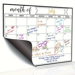 Calendario magnético nevera – Pizarra blanca borrable