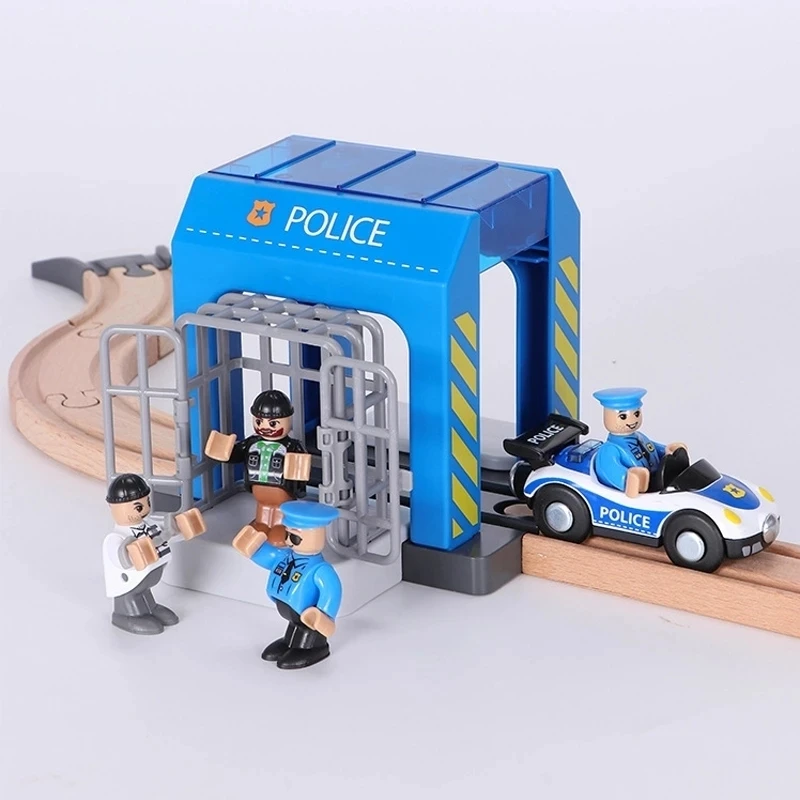 Accesorios de vía para tren de madera haya infantil para niños - imagen 5