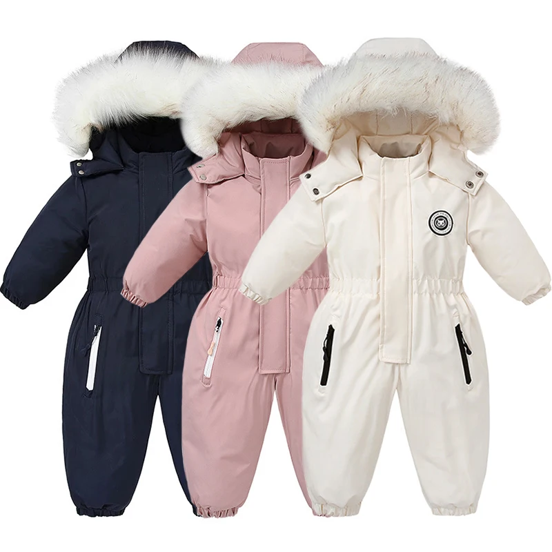 Mono de invierno para bebé – Terciopelo térmico e impermeable - imagen 5