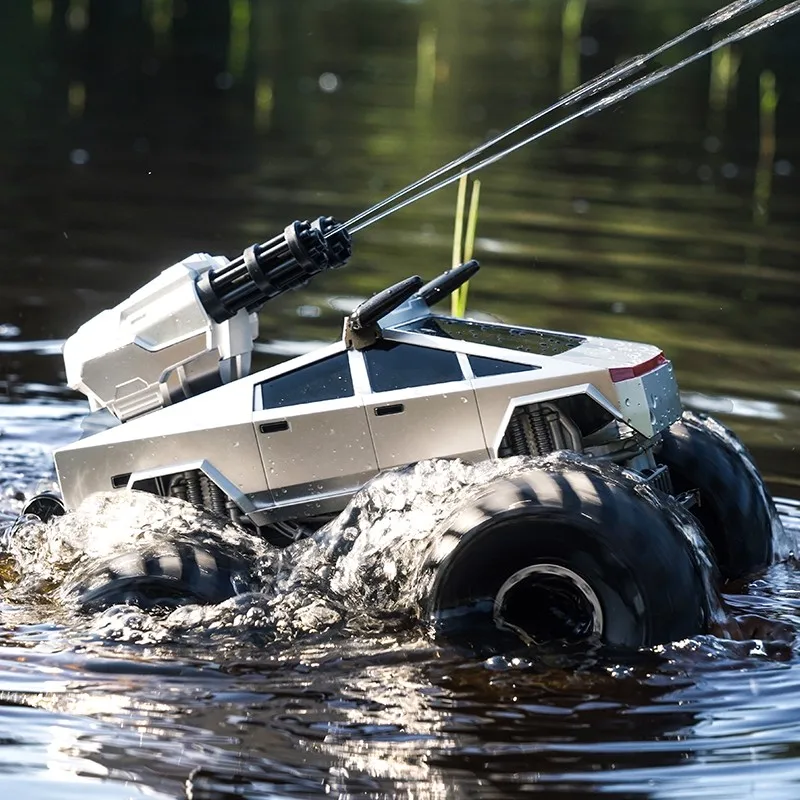 JJRC-coche anfibio RC con tracción en las cuatro ruedas, resistente al agua, Control remoto, vehículo acrobático giratorio, escalada, todoterreno, juguete, regalo de Navidad - imagen 2