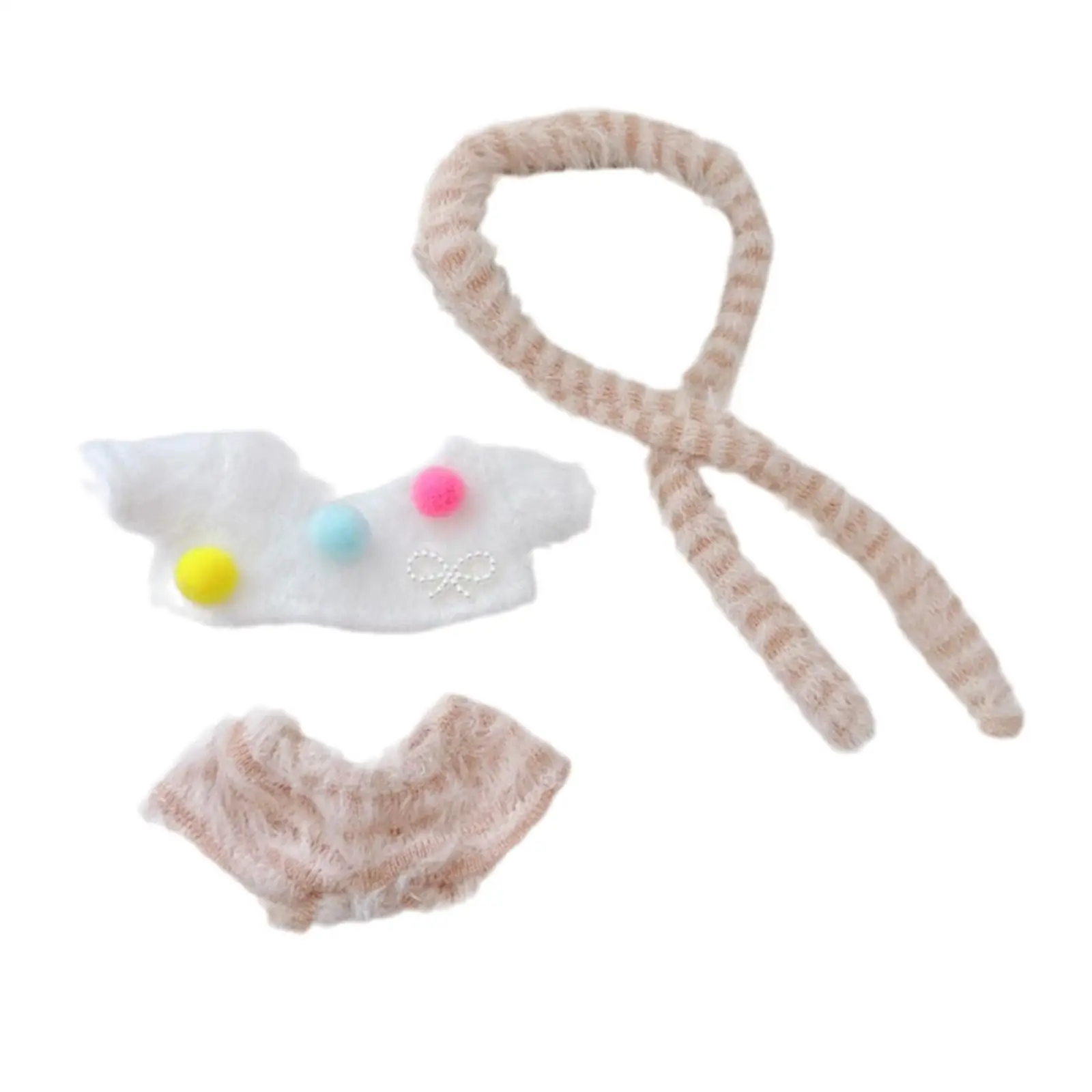 17cm Doll Clothes Doll Accessories Soft Dress up Your Own Doll Trendy Stylish Decorative Photo Props Outifit for 6.69inch Doll