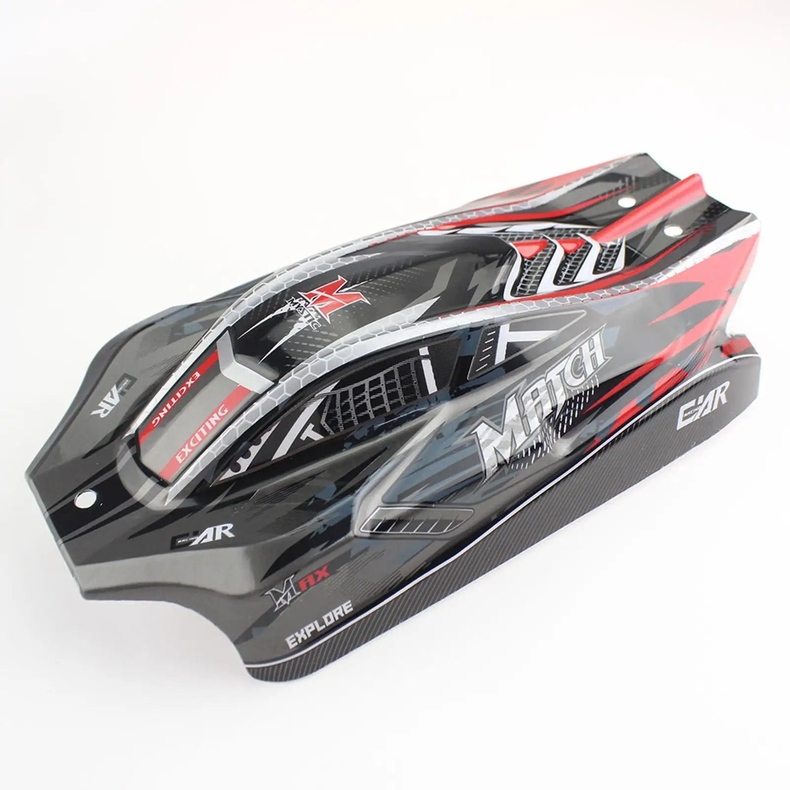 RC Car Body Shell with Rear Shell Painted Body Acessory Body Shell Cover for Wltoys 1/12 Model Car Parts DIY Modified Upgrades