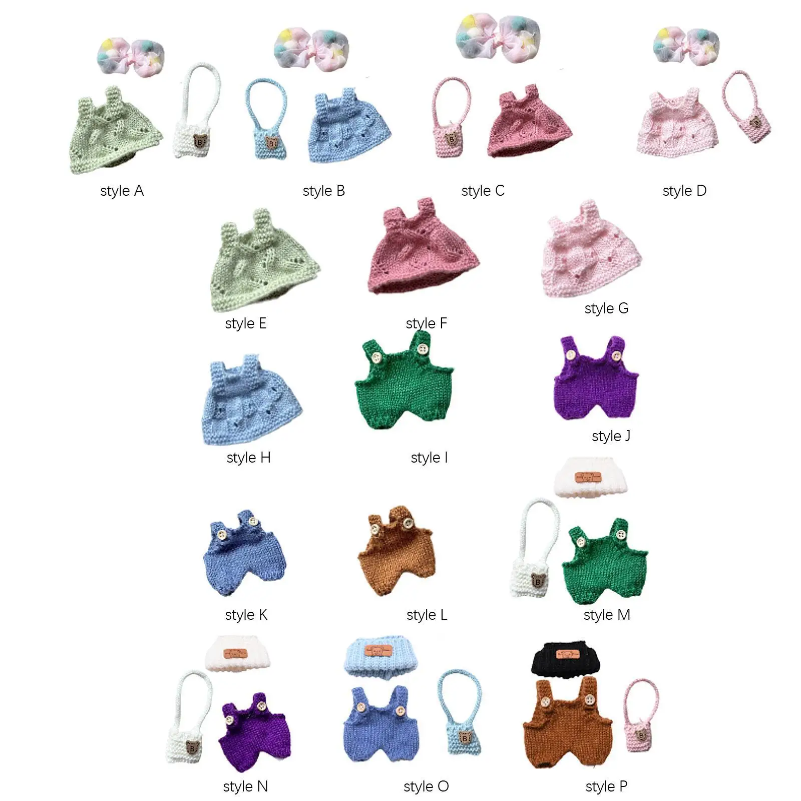 Ropa para muñecas, accesorios para muñecas, ropa Adorable, llavero, accesorio de ropa para muñecas de 17cm, colgante, muñecas, niñas y niños - imagen 2