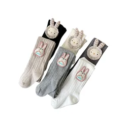 Mallas de bebé de algodón con estampado de conejito sin costuras