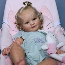 NPK Muñeca reborn Maddie realista de vinilo 3D artesanal