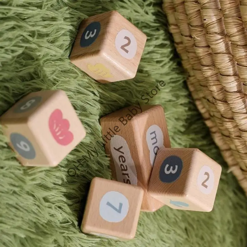 Decoraciones hitos infantiles M76C accesorios para fotos madera seguros para recién nacidos niños - imagen 2