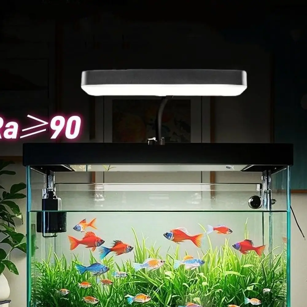 Luz LED regulable para acuario 360 °   Lámpara de cultivo giratoria súper delgada de espectro completo Lámpara de planta acuática con clip de alto brillo - imagen 4