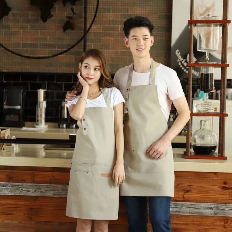 Delantal de cocina resistente al desgaste: ropa de trabajo moderna para tienda de té de uñas/café/leche, unisex, perfecto para fotografía - imagen 2