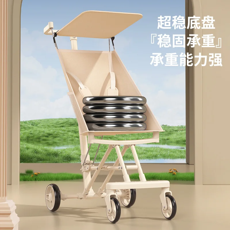 Cochecito plegable ligero para bebé – Carrito compacto de viaje - imagen 3