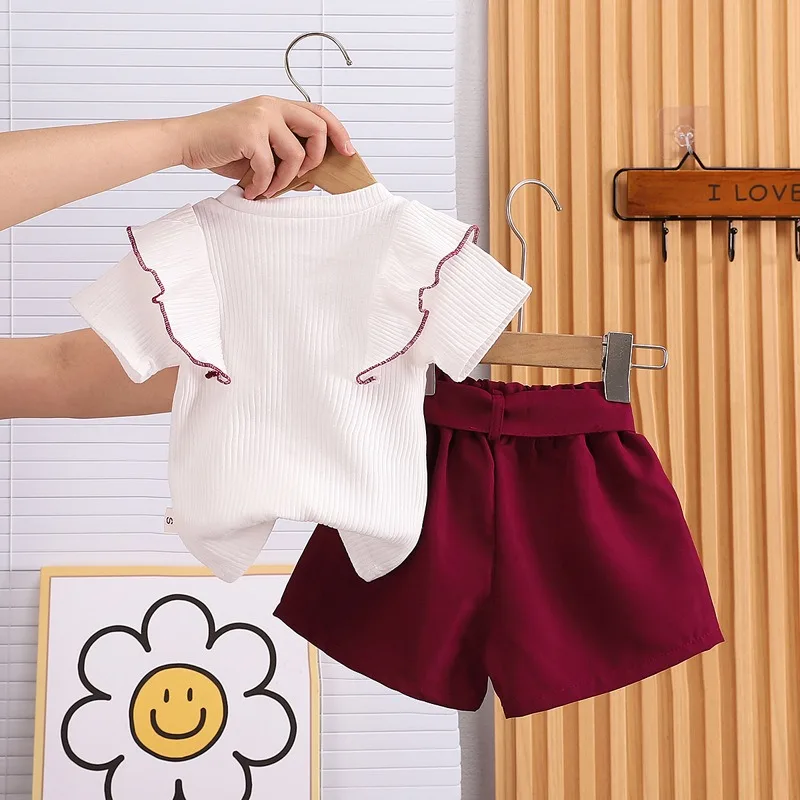 Conjunto ropa de verano infantil para niñas y niños, cómodo diario - imagen 4